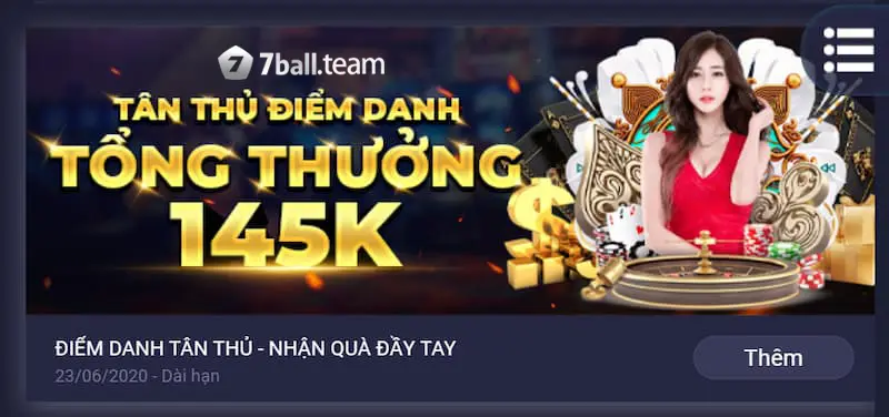 Tân Thủ Điểm Danh Nhận Thưởng Lên Đến 145K 3 Giới thiệu khuyến mãi tân thủ điểm danh
